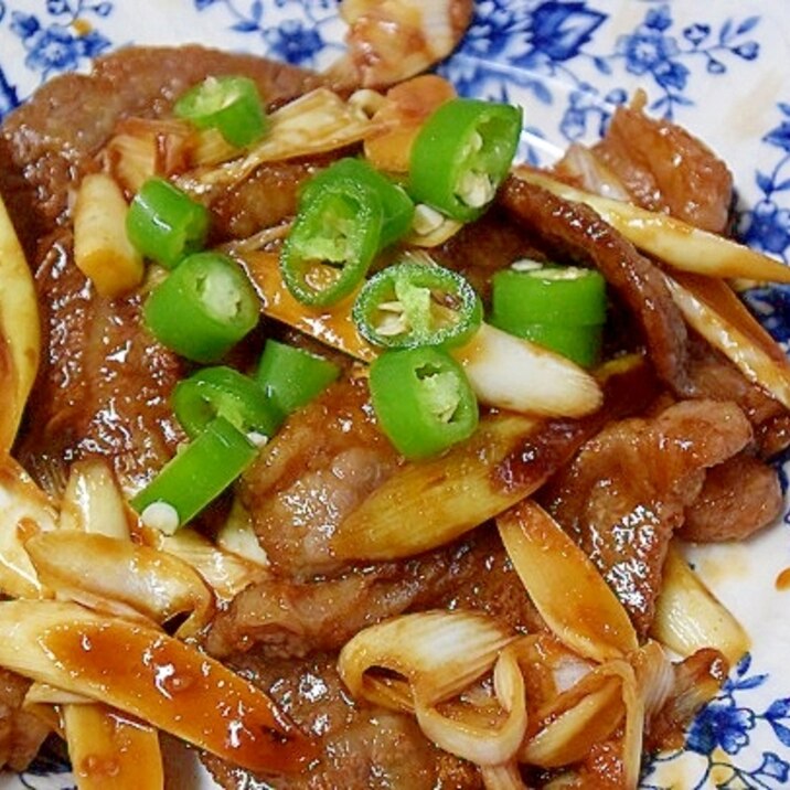 韓国食材で☆「ピリ辛焼き肉」